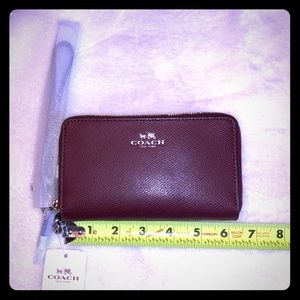 Coach Phone Double Zip Wristlet